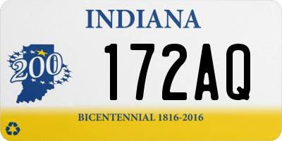 IN license plate 172AQ