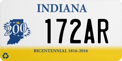 IN license plate 172AR