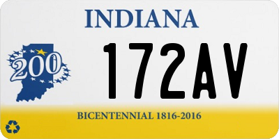 IN license plate 172AV