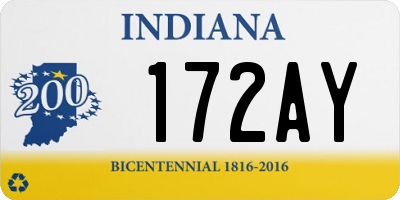 IN license plate 172AY