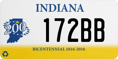 IN license plate 172BB