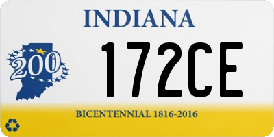 IN license plate 172CE