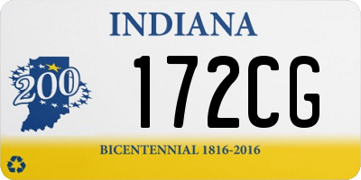 IN license plate 172CG