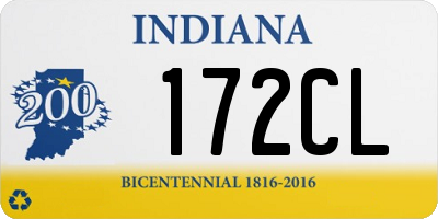 IN license plate 172CL