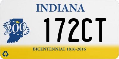 IN license plate 172CT