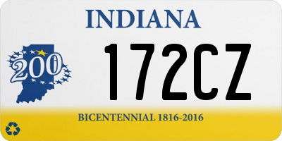 IN license plate 172CZ