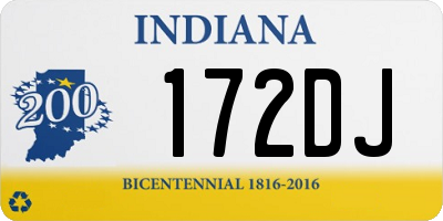 IN license plate 172DJ