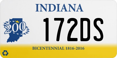 IN license plate 172DS