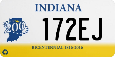 IN license plate 172EJ