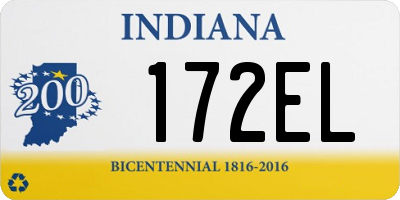 IN license plate 172EL