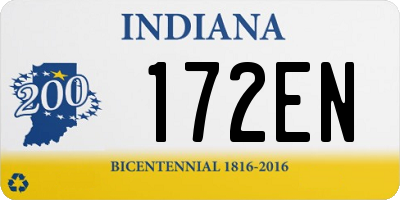 IN license plate 172EN