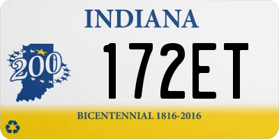 IN license plate 172ET