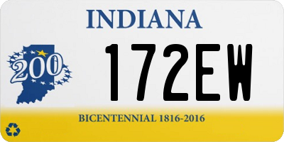 IN license plate 172EW
