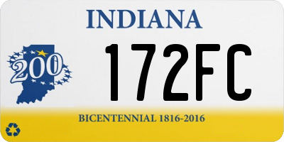 IN license plate 172FC