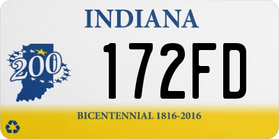 IN license plate 172FD