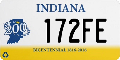 IN license plate 172FE