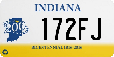 IN license plate 172FJ