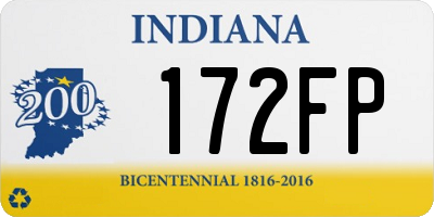 IN license plate 172FP