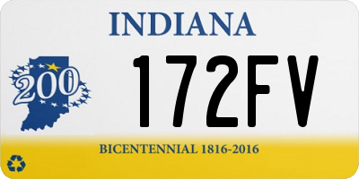 IN license plate 172FV