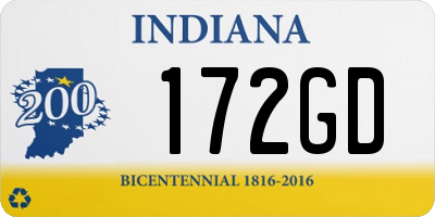 IN license plate 172GD