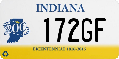 IN license plate 172GF
