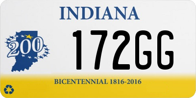 IN license plate 172GG