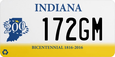 IN license plate 172GM