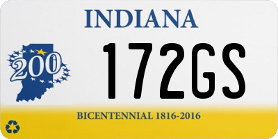 IN license plate 172GS