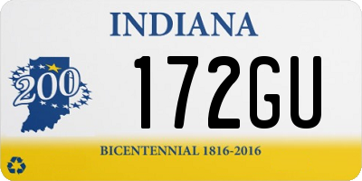 IN license plate 172GU