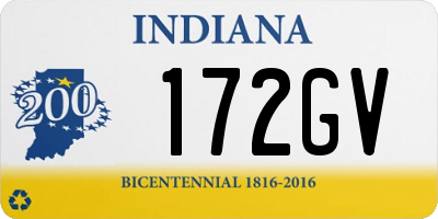 IN license plate 172GV