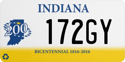 IN license plate 172GY