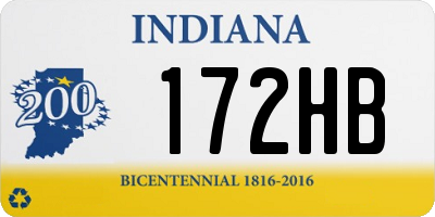 IN license plate 172HB