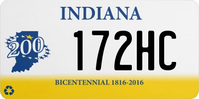IN license plate 172HC