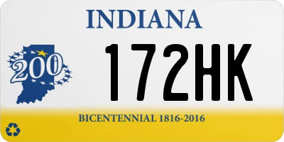 IN license plate 172HK