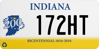 IN license plate 172HT