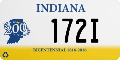 IN license plate 172I