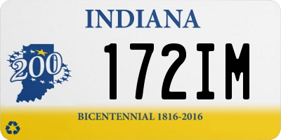 IN license plate 172IM