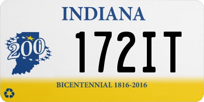 IN license plate 172IT