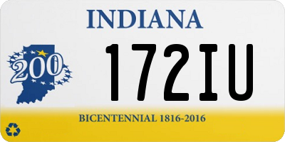 IN license plate 172IU