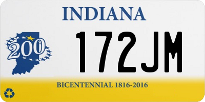 IN license plate 172JM