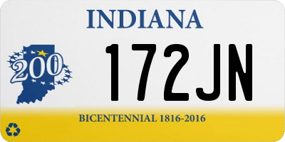 IN license plate 172JN