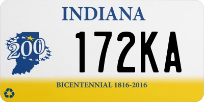 IN license plate 172KA