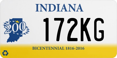 IN license plate 172KG