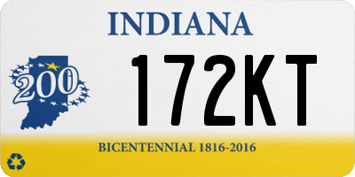 IN license plate 172KT