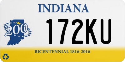 IN license plate 172KU