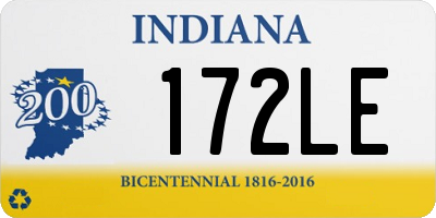 IN license plate 172LE