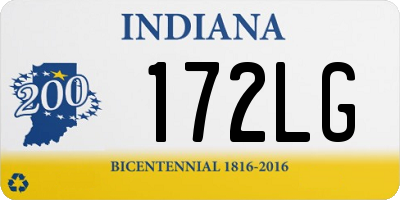 IN license plate 172LG