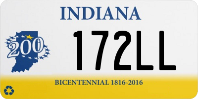 IN license plate 172LL