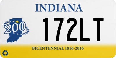 IN license plate 172LT