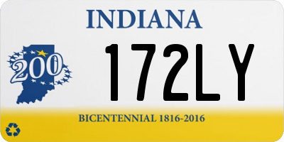IN license plate 172LY